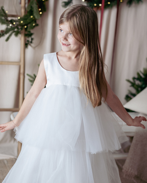 Sofia részletes ruha fehér