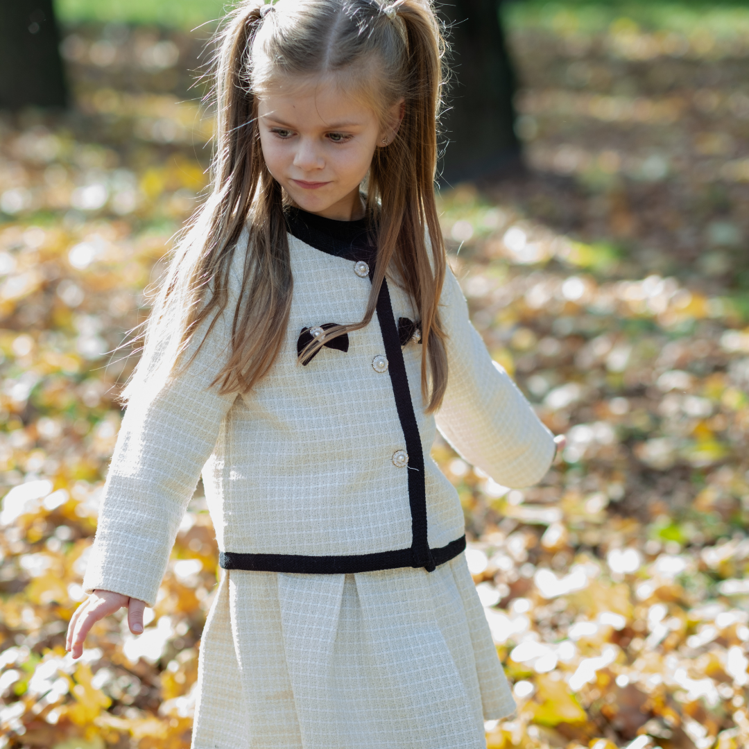 Isral krémszínű kétrészes szett