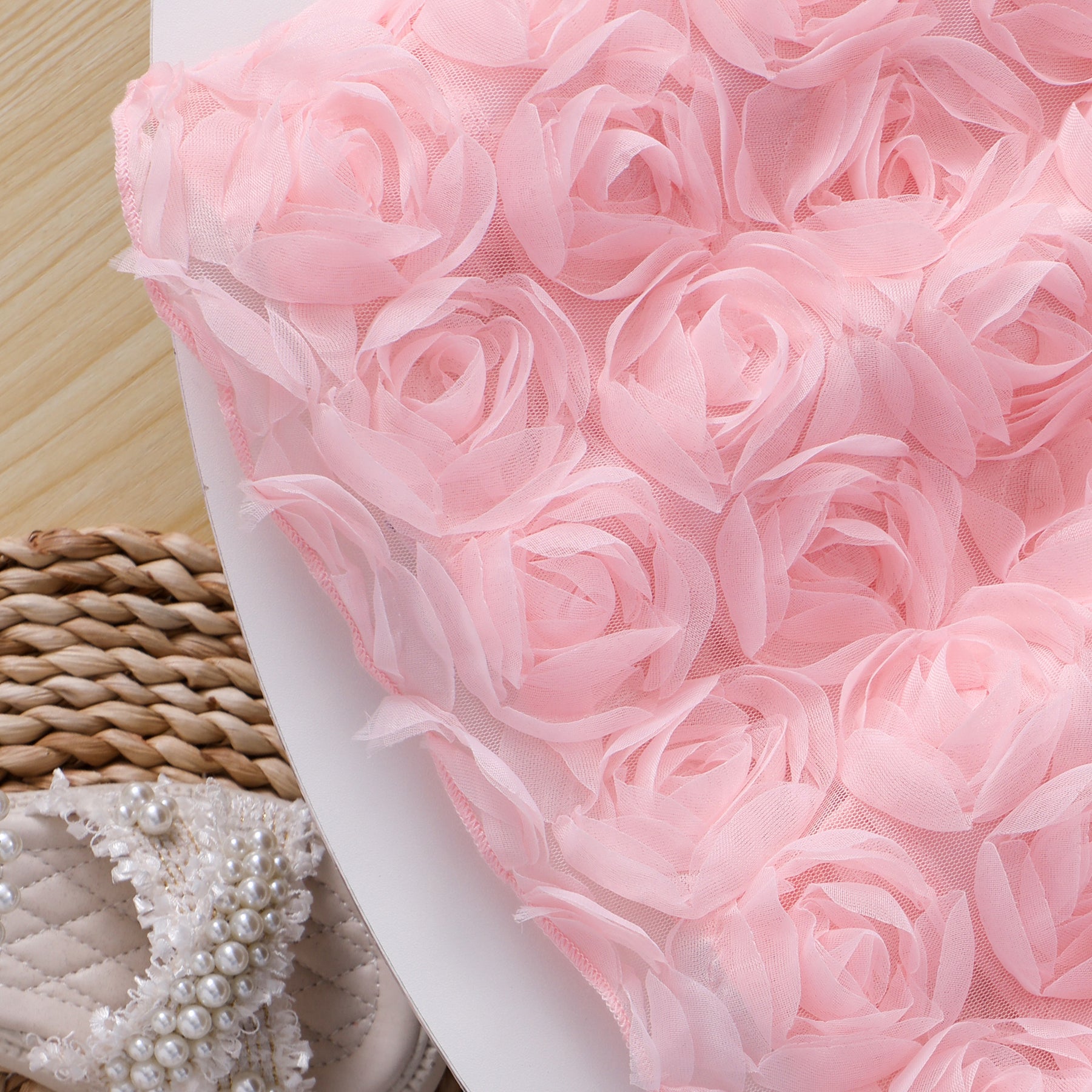 Rochie cu detalii Monsya Roz