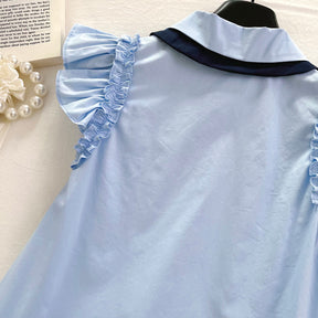 Rochie cu palarie Doreny Albastru