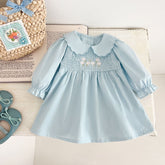 Rochie cu detalii Herat Albastru