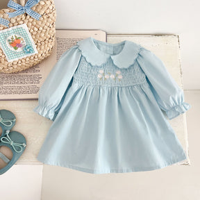 Rochie cu detalii Herat Albastru