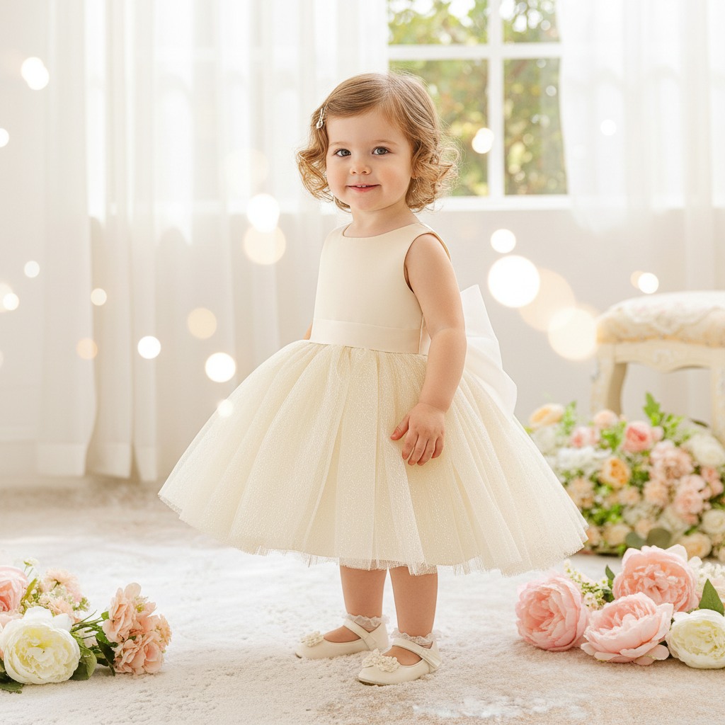 Rochie cu detalii Creena Crem