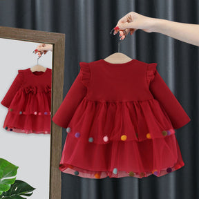 Rochie cu detalii Emalia Rosu