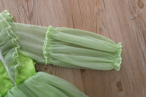 Rochie cu detailsi Celsya Verde