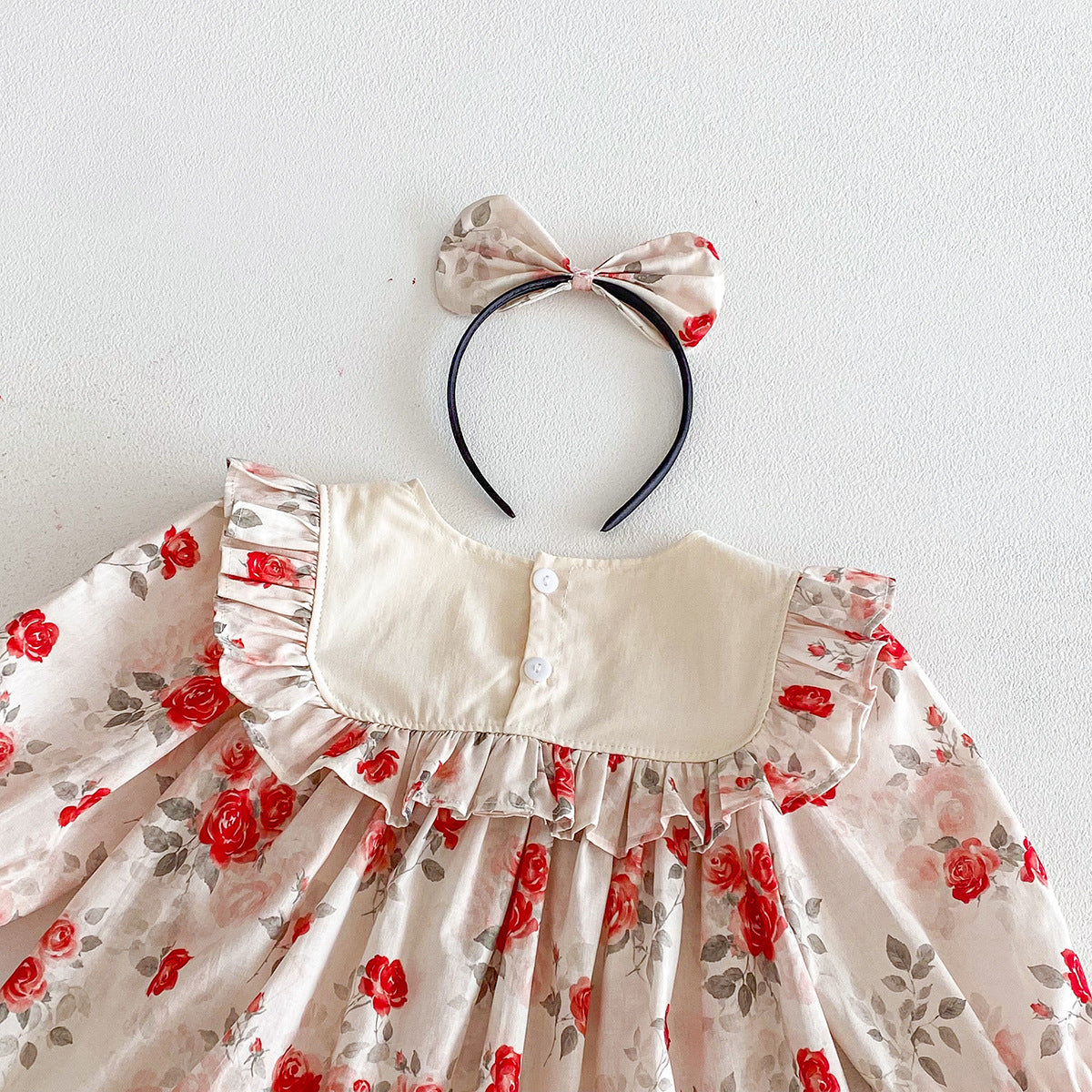Rochie cu cordeluta Ikena Rosu