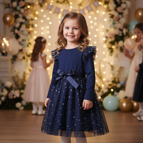 Rochie cu detalii Selida Bleumarin