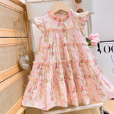 Rochie cu detalii Mavira Roz