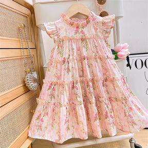 Rochie cu detalii Mavira Roz