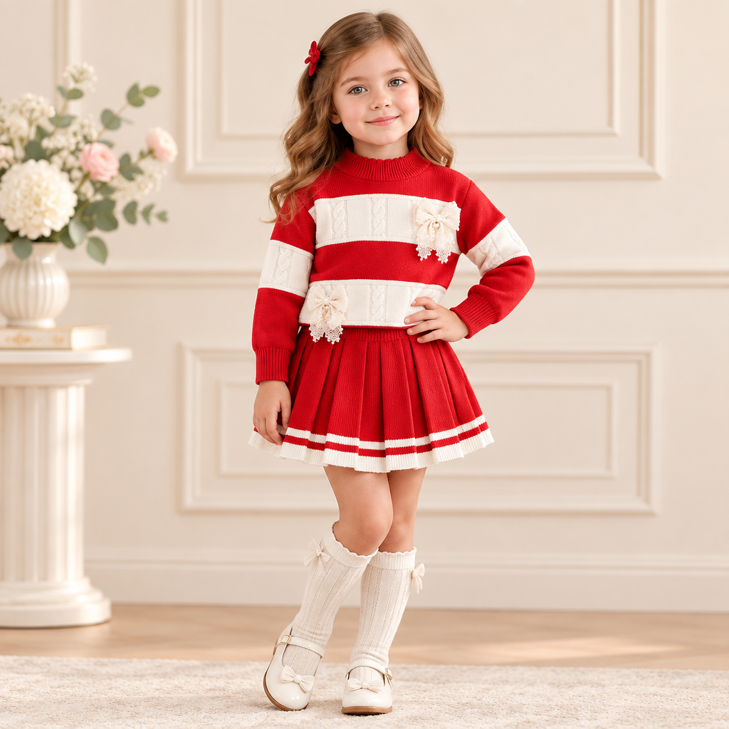 Set din doua piese Alusia Rosu