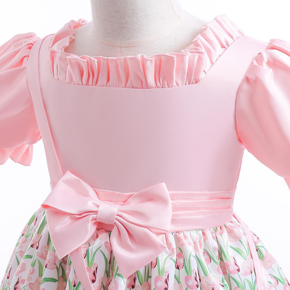 Rochie cu detalii Sylfa Roz