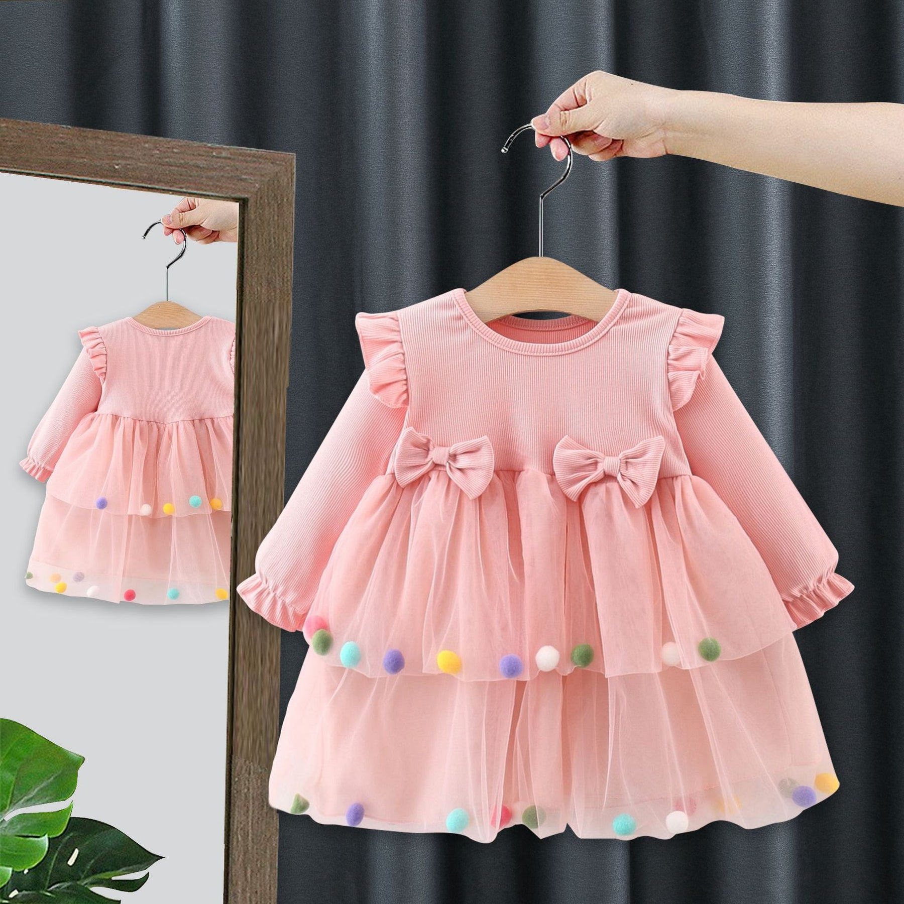 Rochie cu detalii Emalia Roz