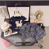 Set din doua piese Ribbon Bleumarin