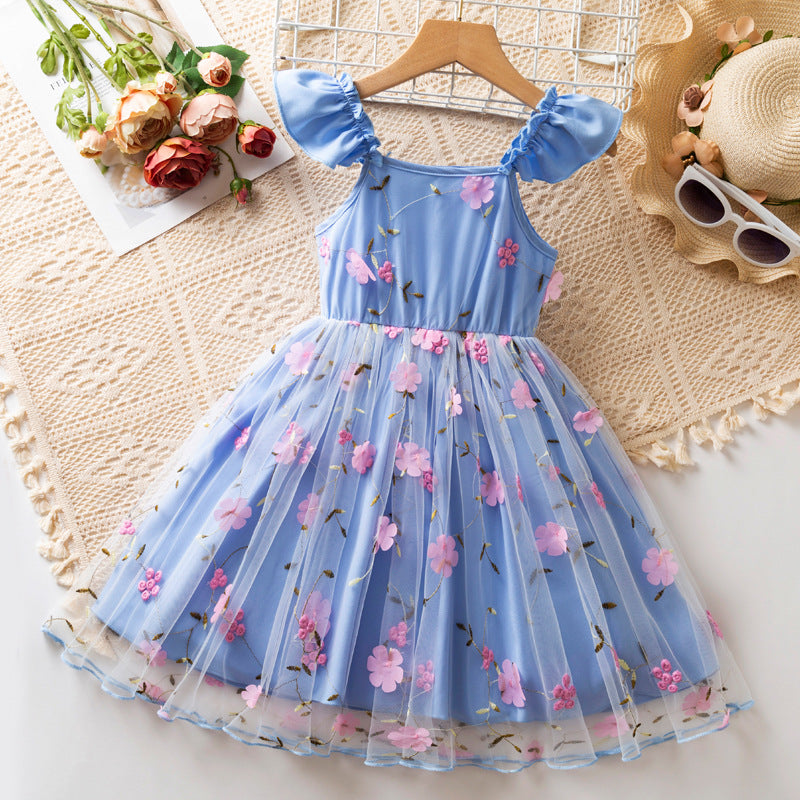 Rochie cu detalii Selis Albastru