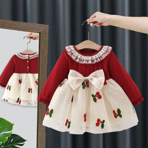 Rochie cu detalii Arana Rosu