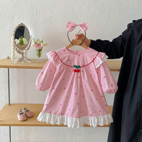 Rochie cu cordeluta Laresa Roz