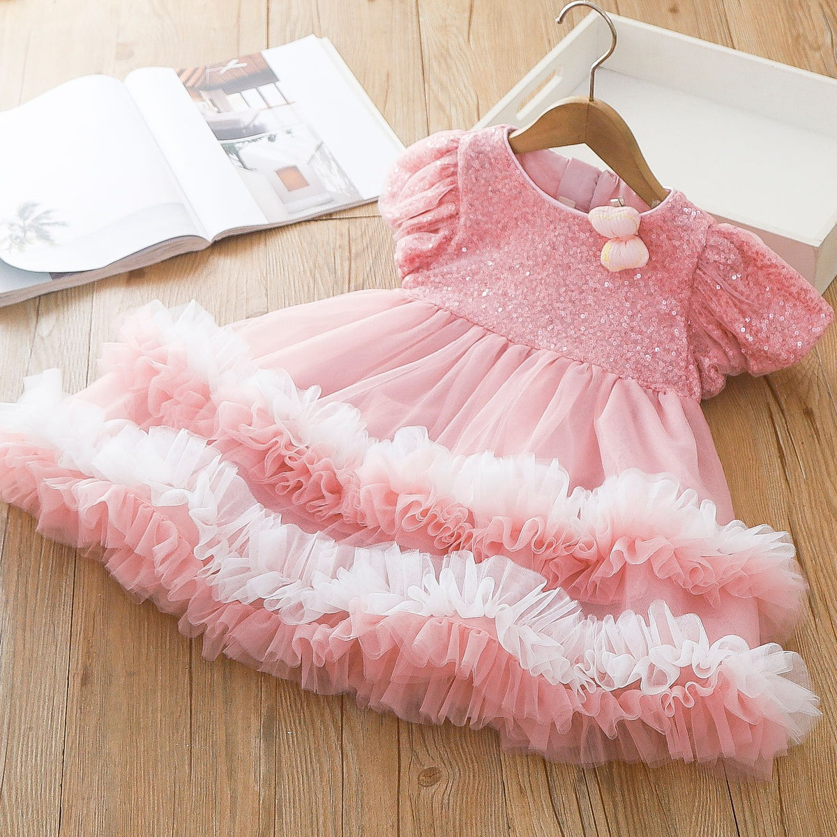 Rochie cu agrafa Elowen Roz