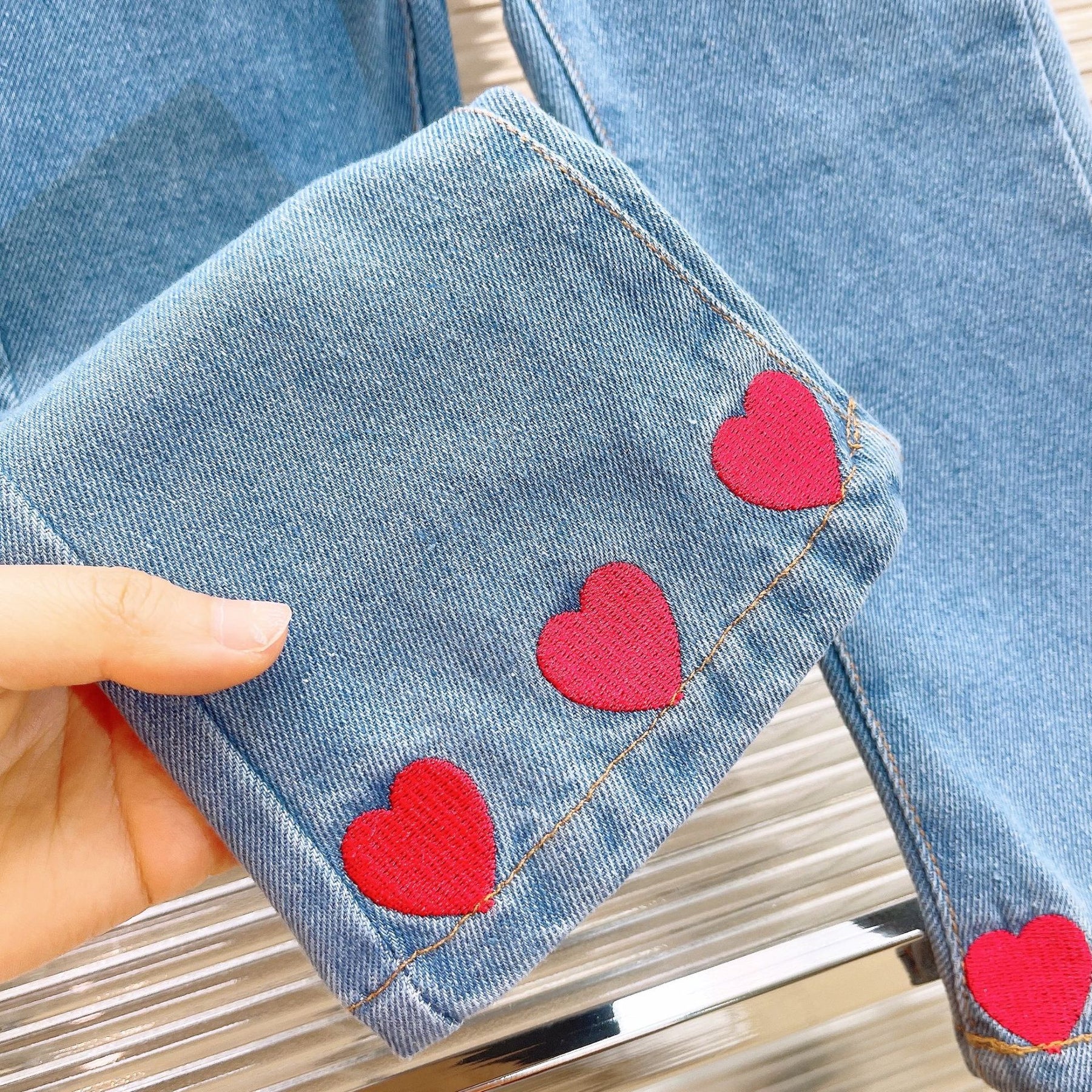 Set din doua piese Jener Albastru