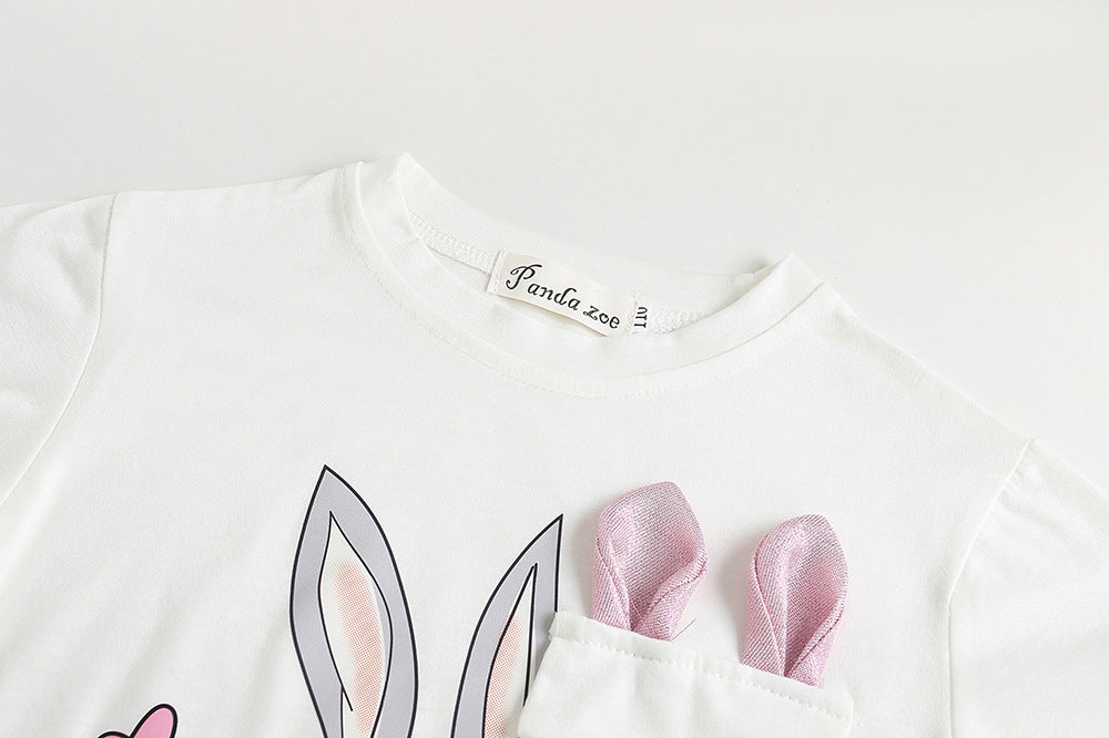 Set din doua piese Lucky Rabbit Albastru