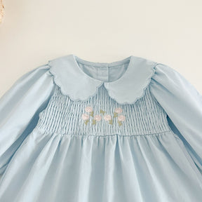 Rochie cu detalii Herat Albastru