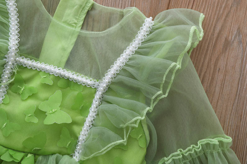 Rochie cu detailsi Celsya Verde