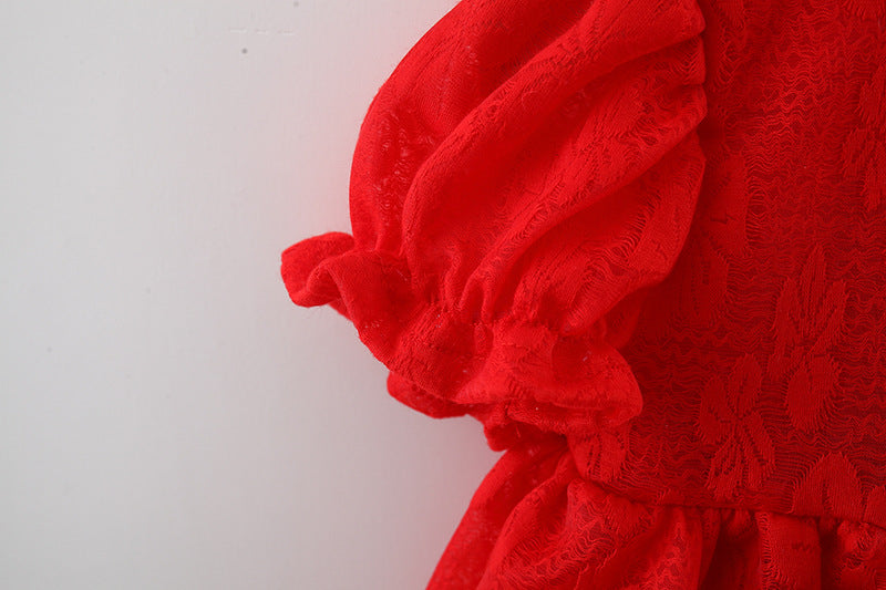 Zsinóros ruha Solmia Red