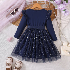 Rochie cu detalii Selida Bleumarin