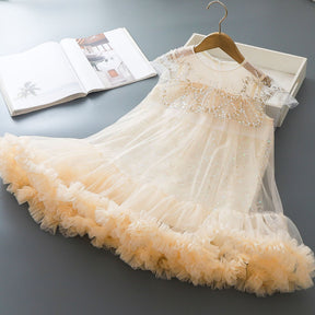 Rochie cu detalii Soriel Crem