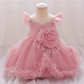 Rochie  cu detalii Adara Roz