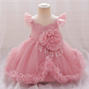 Rochie  cu detalii Adara Roz