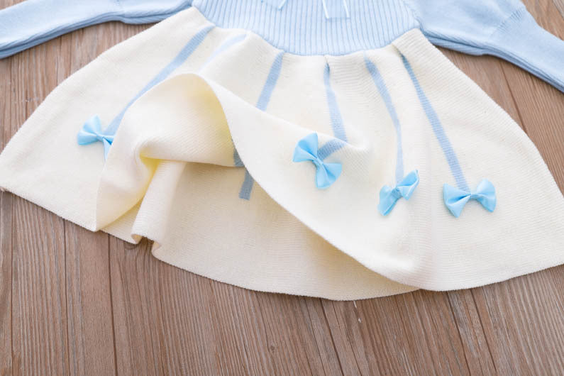 Rochie cu részletek Renasy Albastru