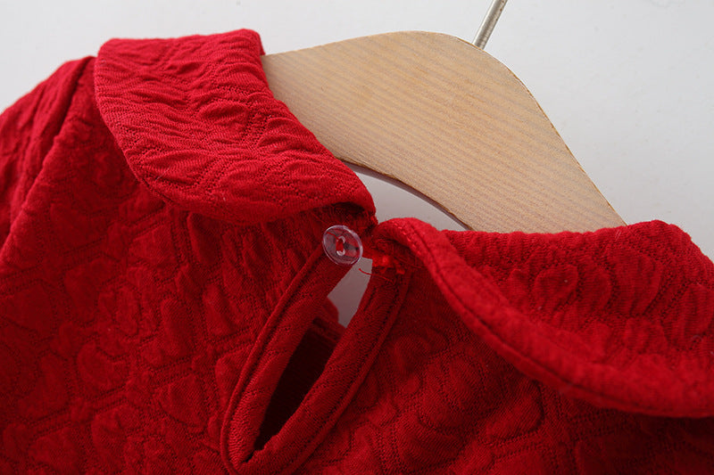 Rochie cu detalii Medin Rosu