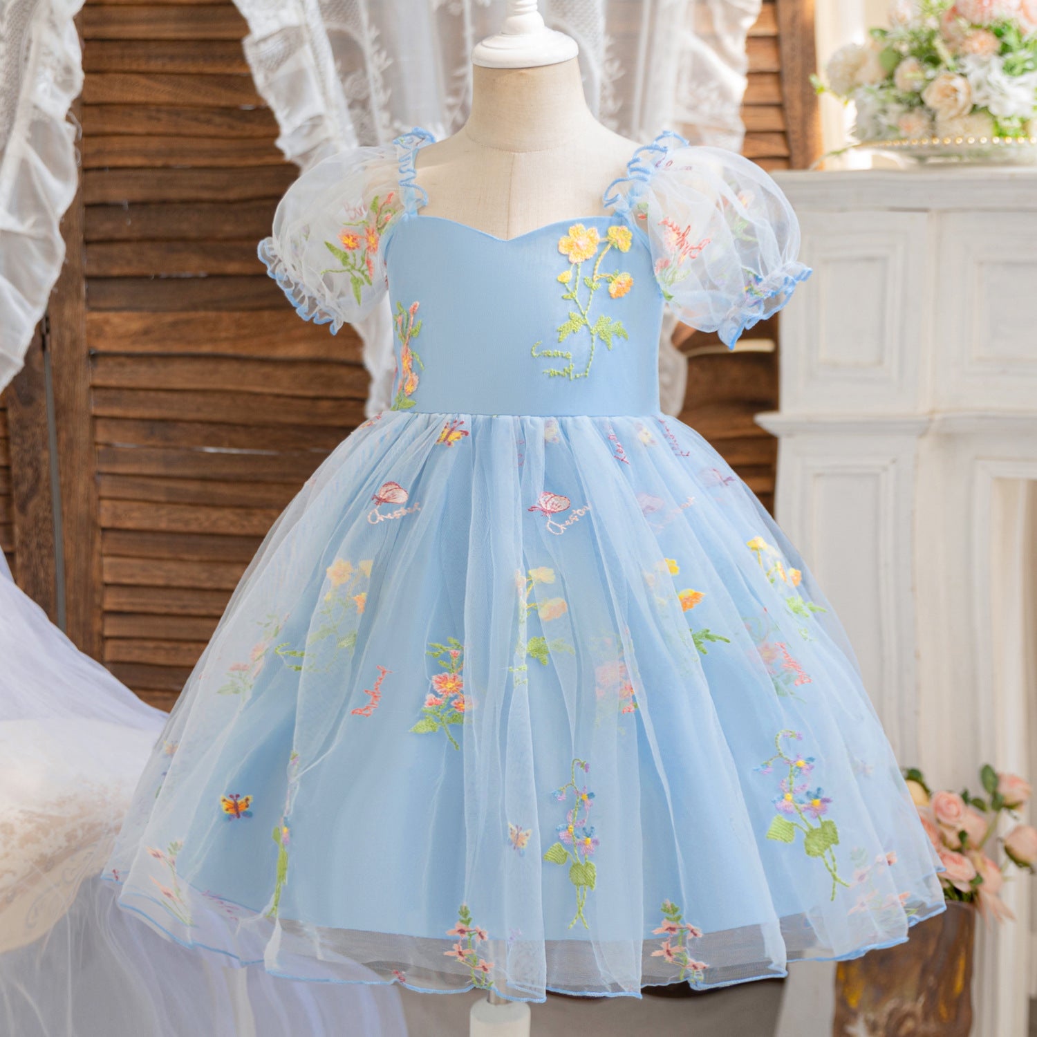 Rochie cu detalii Robyna Albastru