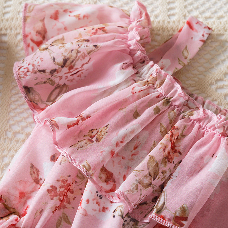 Rochie cu detalii Zireen Roz