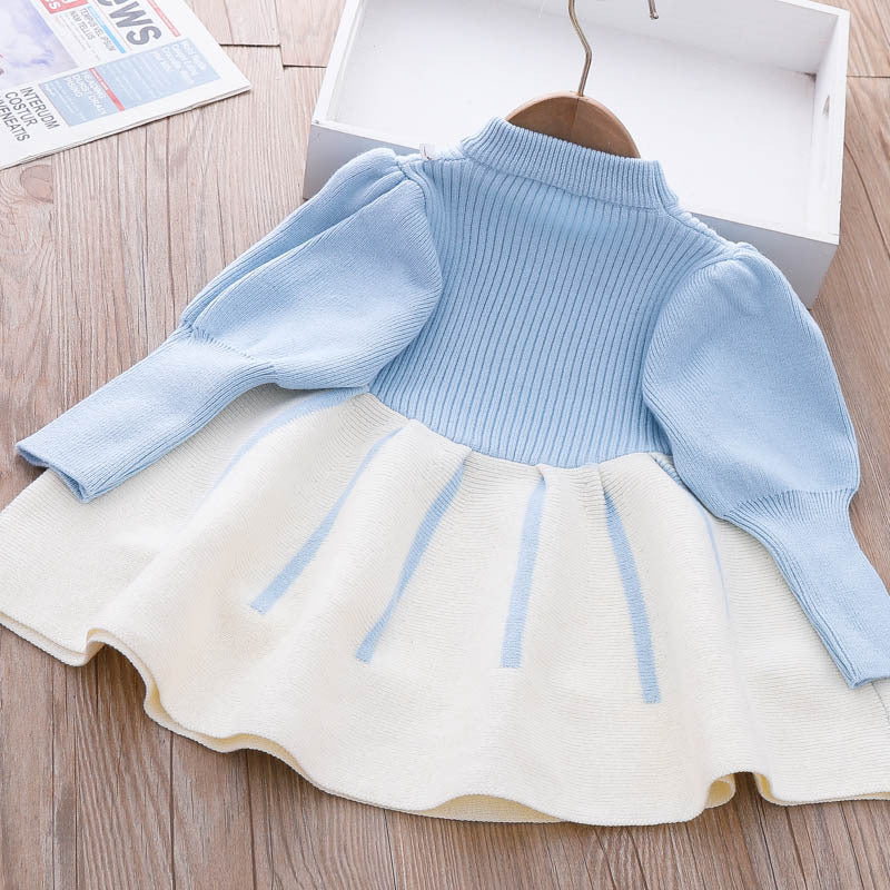 Rochie cu részletek Renasy Albastru