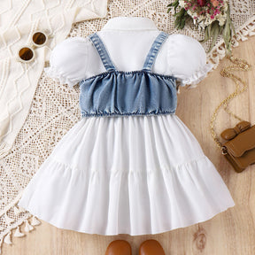 Rochie tip camasa cu vesta Mindya