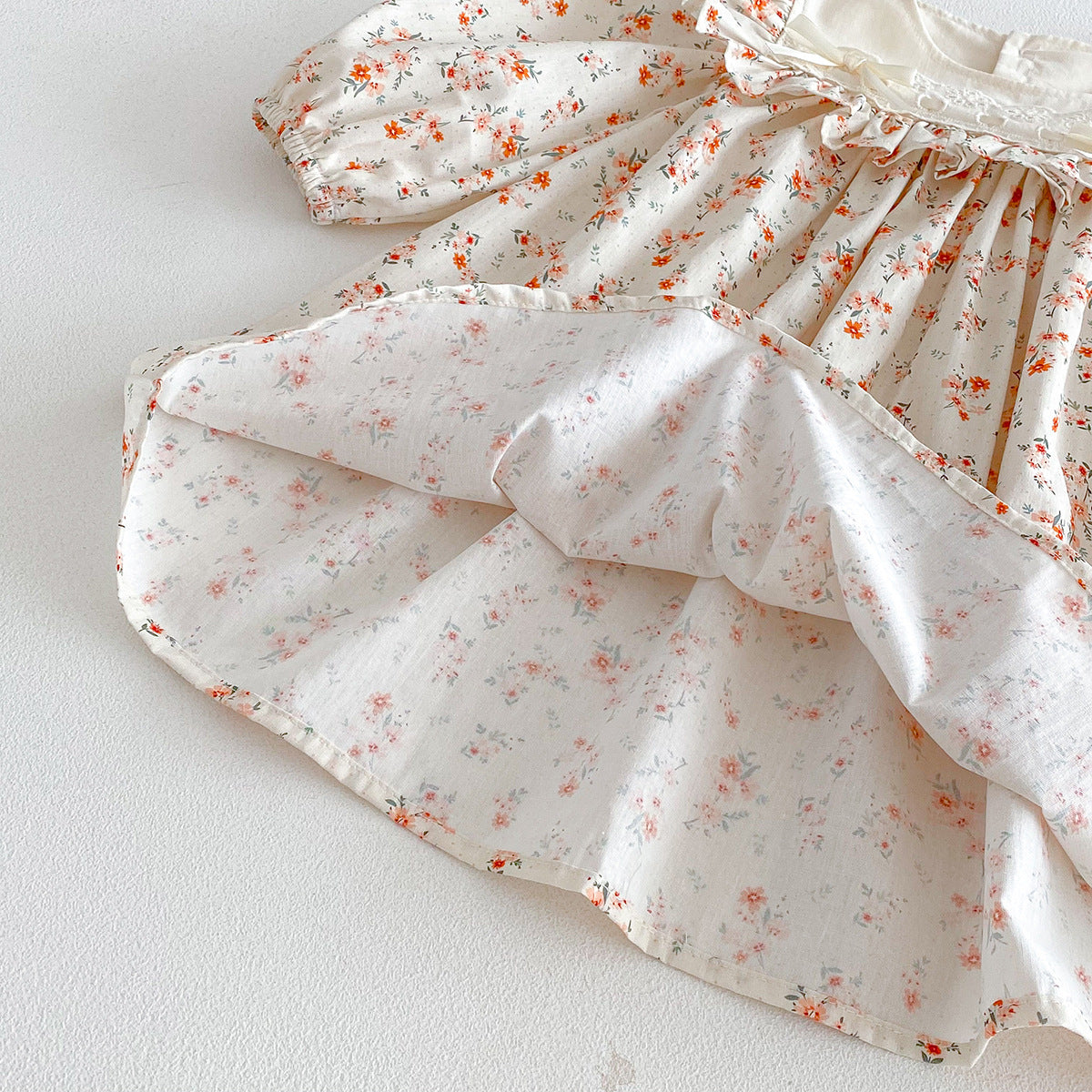 Rochie cu cordeluta Lonyra Crem