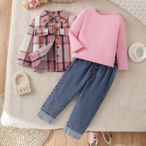 Set din trei piese Salena Roz