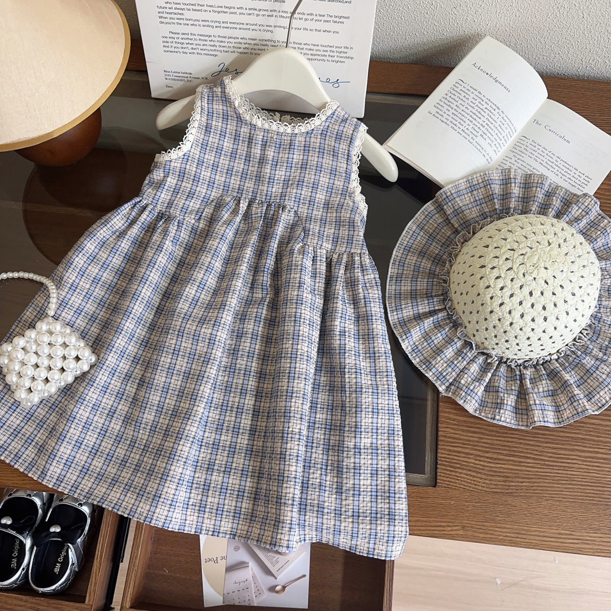 Rochie cu palarie Coriza Albastru