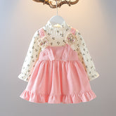 Rochie cu detalii Mamary Roz