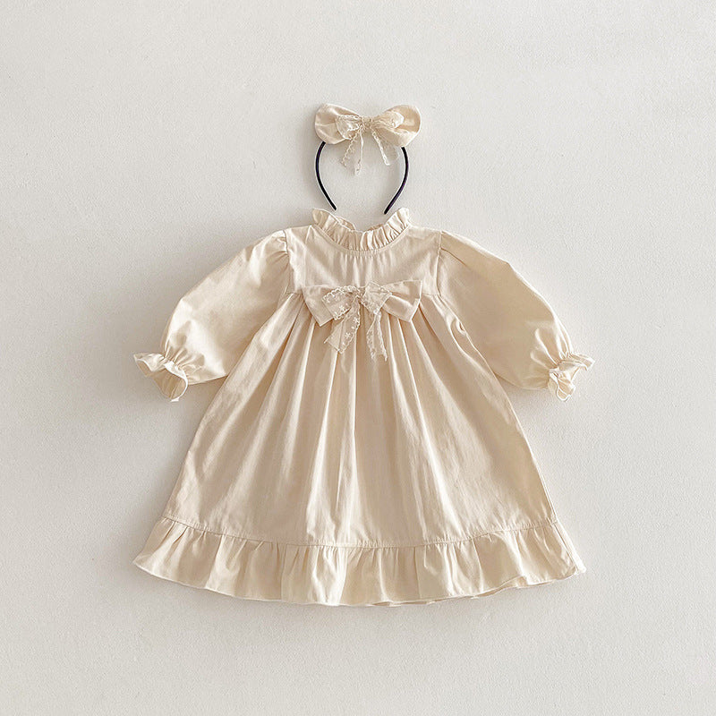 Rochie cu detalii Fanera Crem