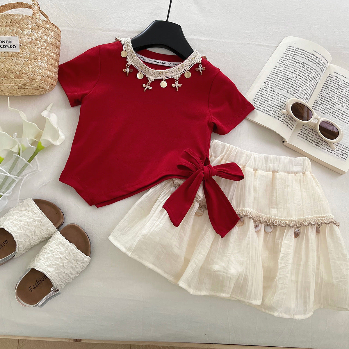 Set din doua piese Alisya Rosu