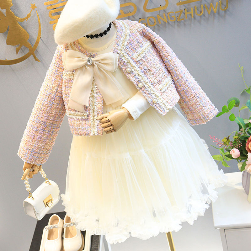 Rochie cu sacou Afra Crem