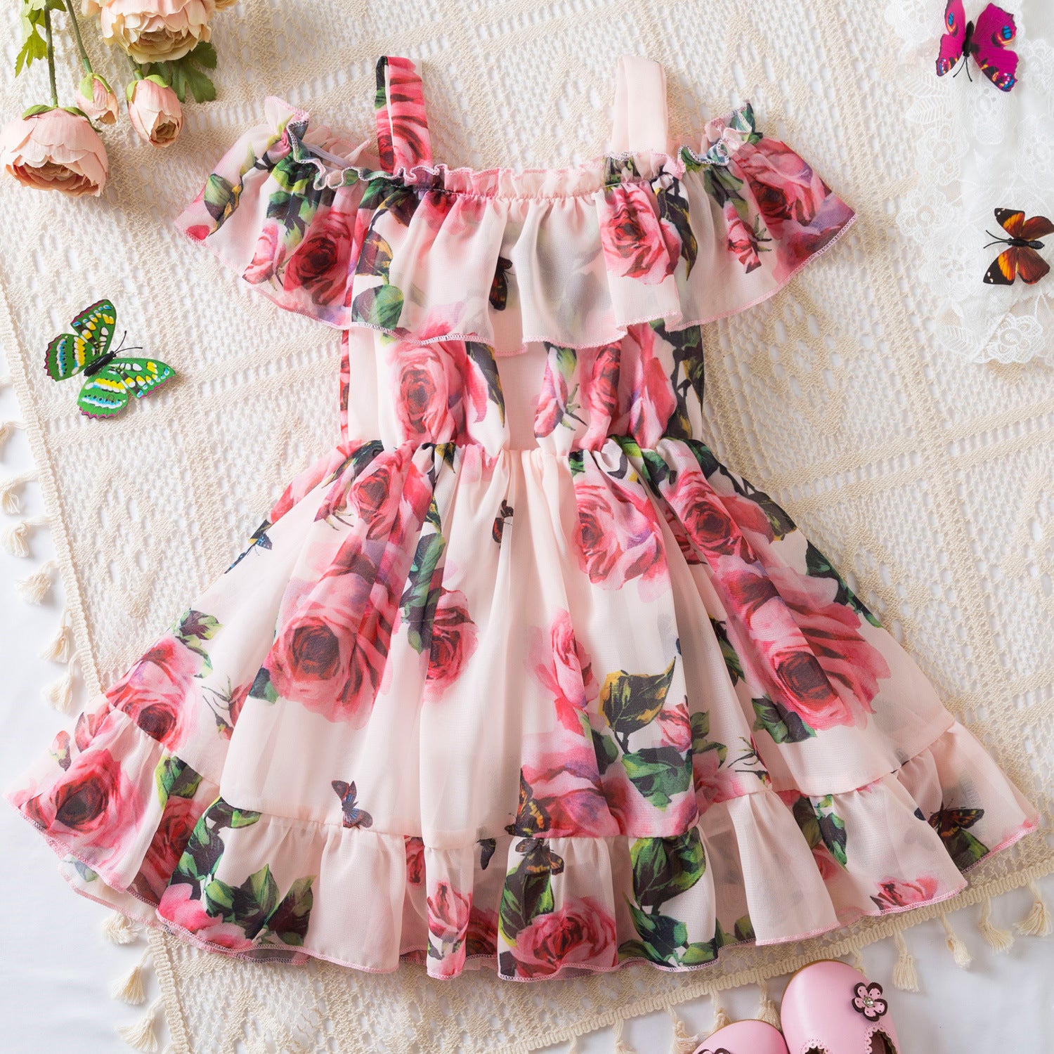 Rochie cu detalii Elarion Roz