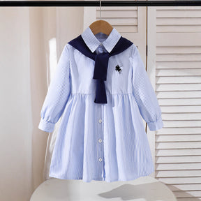 Rochie cu detalii Sinia Albastru