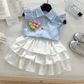 Set din doua piese Liraya Albastru