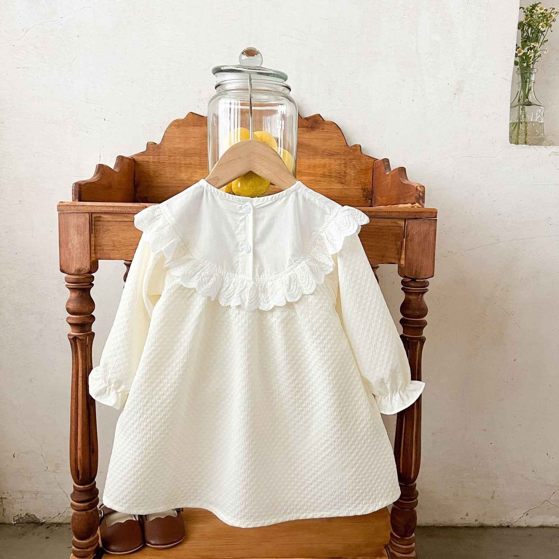 Rochie cu detalii Jolira Crem