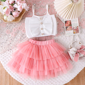 Set din doua piese Crenela Roz