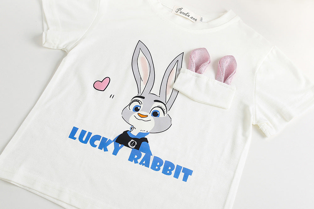 Set din doua piese Lucky Rabbit Albastru