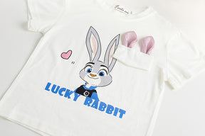 Set din doua piese Lucky Rabbit Albastru